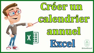 Comment créer un calendrier annuel automatique sur Excel [upl. by Roselane123]