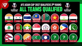 🔴 All Teams Qualified AFC Asian Cup 2027 Qualifiers Third Round [upl. by Kezer386]