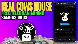 Real Cows House Airdrop Full Guide  Real Cows House Telegram Mining Bot  Real Cows House Update [upl. by Tneicniv]