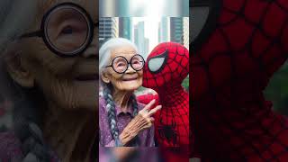 Superhero Gets a Kiss Gift From Grandma marvel [upl. by Mann]