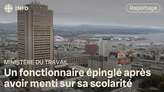 Un exemployé du ministère du Travail a menti sur sa scolarité  Vidéojournal [upl. by Lurleen]