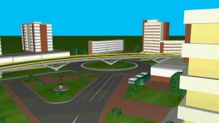 MICROSTATION ANIMATION  PASAJ CRAIOVA KM0  SF [upl. by Enileme]