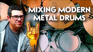 How To Mix MASSIVE Modern Metal Drums [upl. by Hambley]