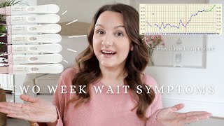 TWO WEEK WAIT SYMPTOMS 714DPO  How I Knew I was Pregnant Before BFP faint positive 9DPO [upl. by Boot]