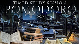 Defense Against the Dark Arts 📚 POMODORO Study Session 255  Harry Potter Ambience 📚 Focus amp Study [upl. by Kevina]