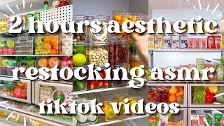 relax watching 2 hours restocking asmr  tiktokcompilation restocking asmr aestheticvideo [upl. by Nirre]