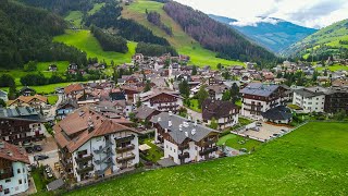 San Vigilio di Marebbe  Val Badia  Trentino Alto Adige by drone 4K [upl. by Schilit]