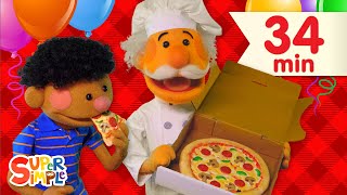 Pizza Party  More  Kids Songs  Super Simple Songs [upl. by Alehs463]