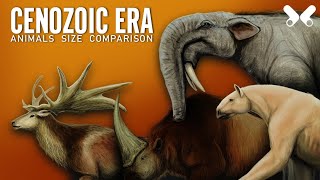 CENOZOIC ERA  Animals Size comparison Paleoart [upl. by Dannie]