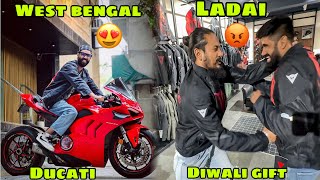 West Bengal se Ducati ki Delivery 😍 Diwali par ap sab ke liye Gifts ❤️ Amir Santosh ki tagdi ladai 😡 [upl. by Eissej]