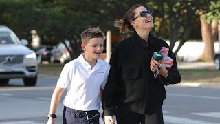 Jennifer Garner Radiates Joy During Heartwarming Walk with Son Samuel [upl. by Herminia]