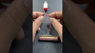 DC Motor with LithiumIon Battery Protection Circuit shorts dcmotor experiment [upl. by Nuli]