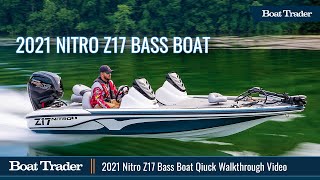 2021 NITRO Z17 Fiberglass Bass Boat Walkthrough Video [upl. by Barth58]