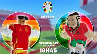 ESPANHA X PORTUGAL NA EUROCOPA 2024 NO ROBLOX SUPER LEAGUE SOCCER [upl. by Kred]