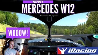 PL iRacing Mercedes W12 pierwsze wrażenia Pierwszy wyścig Najłatwiejszy samochód [upl. by Anelam]