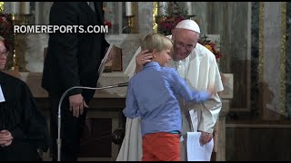 Francisco en una iglesia luterana “Debemos pedir perdón por el escándalo de la división” [upl. by Rennat753]