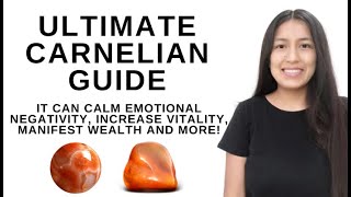 CRYSTALS 101 Carnelian crystal guide  How to use carnelian for vitality wealth and more [upl. by Hazeghi]