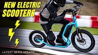 10 Newest Electric Kick Bikes and Big Wheel Scooters Available Today [upl. by Sephira]