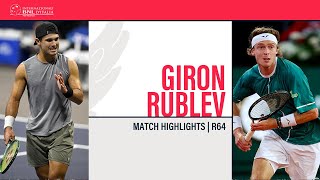 Andrey Rublev  Marcos Giron  ROME R64  Match Highlights IBI24 [upl. by Ameline860]