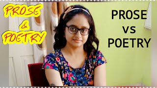 Prose and poetry  Prose vs Poetry  explained in hindi and english with notes [upl. by Piggy497]