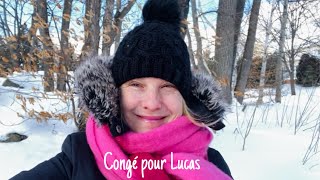 Congé d’école pour Lucas une belle journée 18 janv 24 [upl. by Moffat]