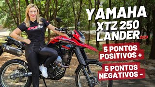 YAMAHA LANDER XTZ 250 2023  5 pontos positivos e 5 negativos [upl. by Intisar867]