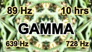 89 Hz GAMMA  10 hours for Boost mental agility amp Enhance cognitive processing LEFT ear 639 Hz [upl. by Farrah]