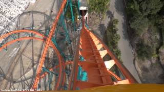 Goliath OnRide Six Flags Magic Mountain  Valencia California [upl. by Tali559]