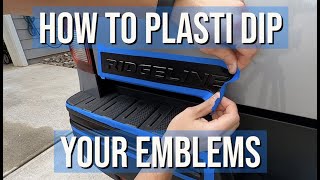 How to Plasti dip badgesemblems on your Vehicle  Step by step Guide with tips and tricks [upl. by Alit]