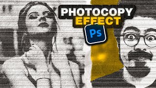 Photoshop Tutorial How to Create a Stunning PHOTOCOPY EFFECT FAST [upl. by Light91]