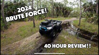 2024 Kawasaki Brute force 750 Review 40 hour review [upl. by Coco]