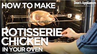 How to Make Rotisserie Chicken in Your Oven  Cooking with Chef Anthony [upl. by Eetsirk]