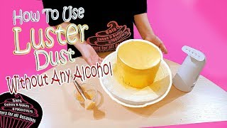 🎂How To Use Luster Dust Without Any Alcohol 🧁 Sals Cakes n Bakes [upl. by Maddi129]