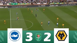 Brighton vs Wolves 32  EFL Carabao Cup 202425  Match Highlights [upl. by Pricilla141]