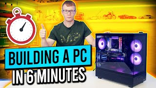 Building a PC in 6 Minutes  PC Building Speed Challenge [upl. by Robin]