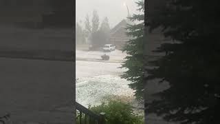 Heavy Hailstorm in Calgary [upl. by Gader]