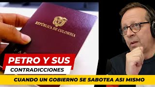 Las contradicciones de Petro un auto boicot a su gobierno en Colombia [upl. by Guinna]