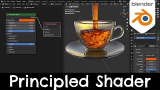 Principled BSDF Shader  Blender 41 Tutorial [upl. by Esyak]