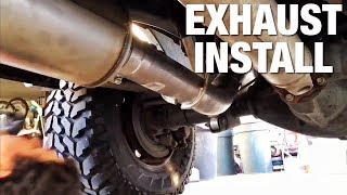 2012 Ram 2500 67 exhaust removeinstall timelapse [upl. by Abbi]