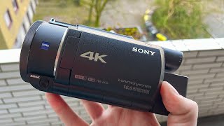 Sony FDRAX53 4k camcorder test with zoom stabilizer low light footage in 2024 [upl. by Eaton]