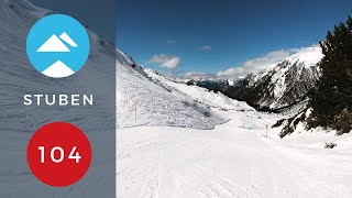 Stuben am Arlberg Austria  Red 104  Piste View [upl. by Niad]