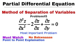 33 Method of Separation of Variables  Complete Concept amp Problem5  PDE  Most Important [upl. by Blen615]