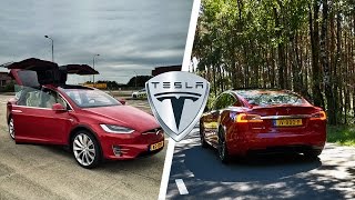 Tesla Model S vs Model X LUDICROUS Acceleration 0250 kmh POV AUTOBAHN Drive [upl. by Wiltshire]