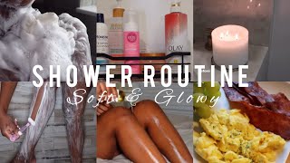 EVERYTHING FALL SHOWER ROUTINE🛀 Feminine hygiene body care skincarehow to get soft amp Glowy skin [upl. by Bruyn]