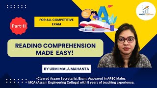 Reading Comprehension Mastery for ADRE 20 amp Competitive Exams  Part 2  ADRE 2024  Grade III amp IV [upl. by Lurleen]