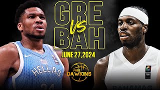 Greece vs Bahamas Full Game Highlights  Olympics WarmUp  June 27 2024  FreeDawkins [upl. by Festus]