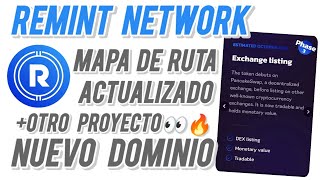 Remint Network  MAPA de RUTA ACTUALIZADO 👀 NUEVO PROYECTO 🎁 NUEVO DOMINIO MEJORADO🔥 remint 2024 [upl. by Iolande349]