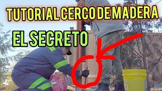 Como hacer un cerco de madera [upl. by Enomed]