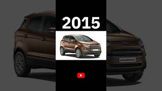 Evolution Of Ecosport Car From 2003 To 2024 shorts short ytshorts shortsfeed [upl. by Yessak]