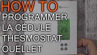 Comment programmé les thermostat Ouellet [upl. by Yrgoerg453]